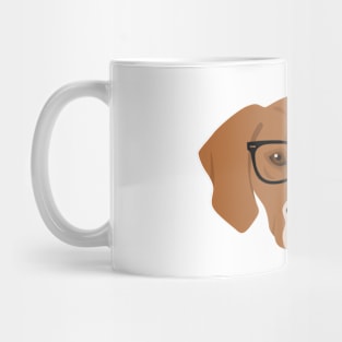 Coonhound With Nerdy Glasses Mug